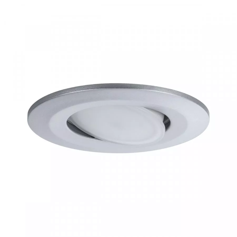 Paulmann 99928 HomeSpa LED Einbauleuchte Calla schwenkbar IP65 rund 90mm 30° 6W 530lm 230V 4000K Chrom matt