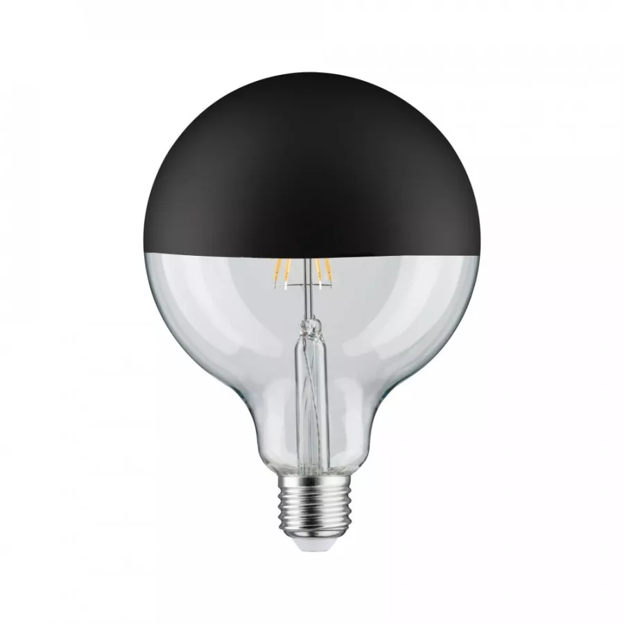 Paulmann 28679 LED Globe 6,5 Watt E27 Kopfspiegel Schwarz matt Warmweiß dimmbar