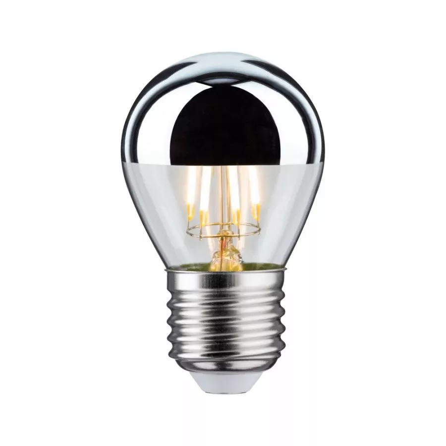Paulmann 28668 LED Tropfen 4,8 Watt E27 Kopfspiegel Silber Warmweiß dimmbar
