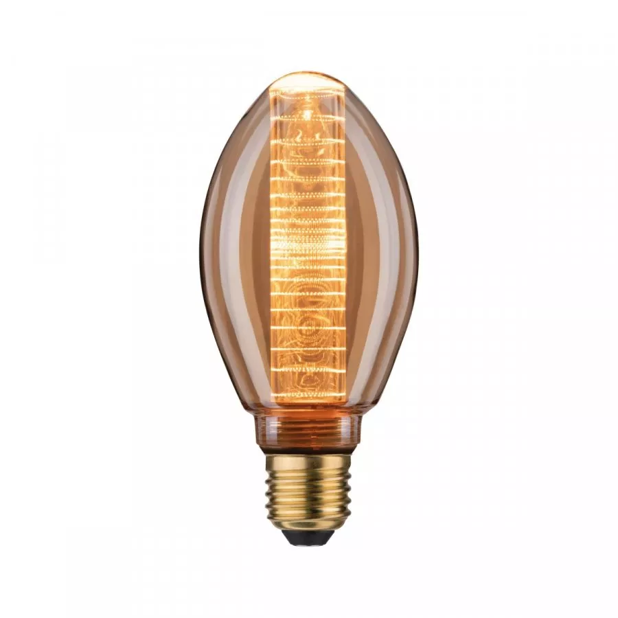 Paulmann 28601 LED Vintage-Birne B75 Inner Glow 4W E27 Gold mit Innenkolben Ringmuster