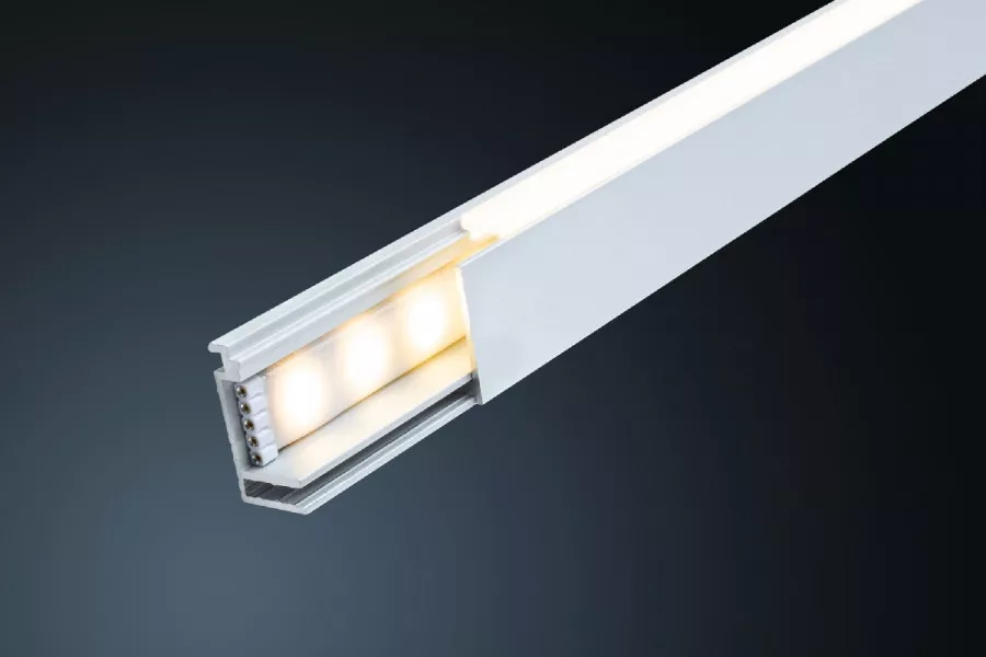 Paulmann 78405 LumiTiles LED Strip Aufbauprofil Top 2m Alu eloxiert/Satin