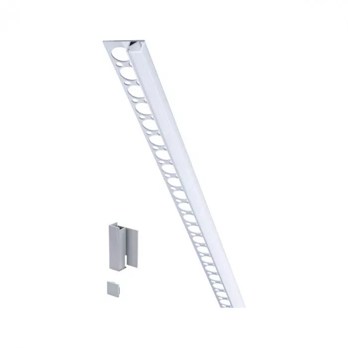 Paulmann 78411 LumiTiles LED Strip Profil Frame 1m Alu eloxiert/Satin