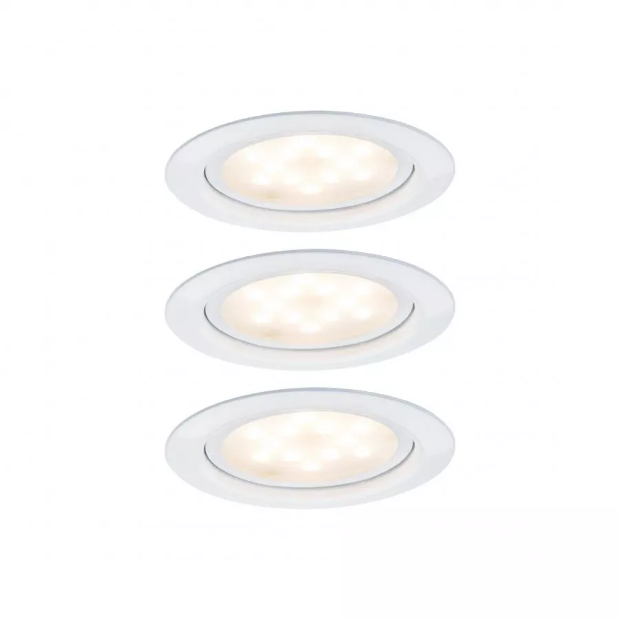 Paulmann 93554 Möbeleinbauleuchten-Set Micro Line LED Weiß, 3er Set