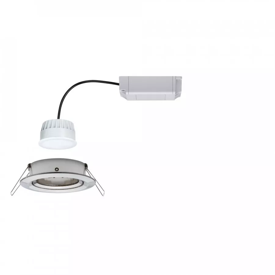 Paulmann 92964 SmartHome Zigbee LED Einbauleuchte Nova Plus 1x3,5W RGBW Eisen gebürstet