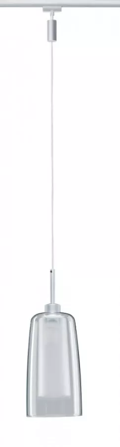 Paulmann 94998 URail LED Pendulum Arido II 5W GU10 Chrom matt mit klarem und satiniertem Glas