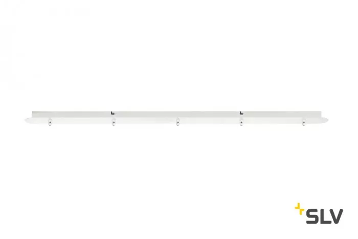 SLV Fitu 5er Deckenrosette lang weiß inkl. Zugentlastung