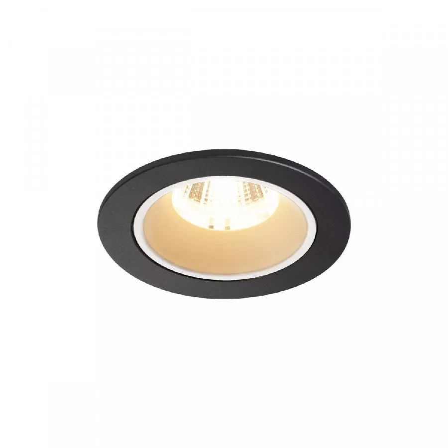 SLV Numinos DL S LED Deckeneinbauleuchte schwarz / weiß 8,6W 720lm 2700K 20° inkl. Blattfedern
