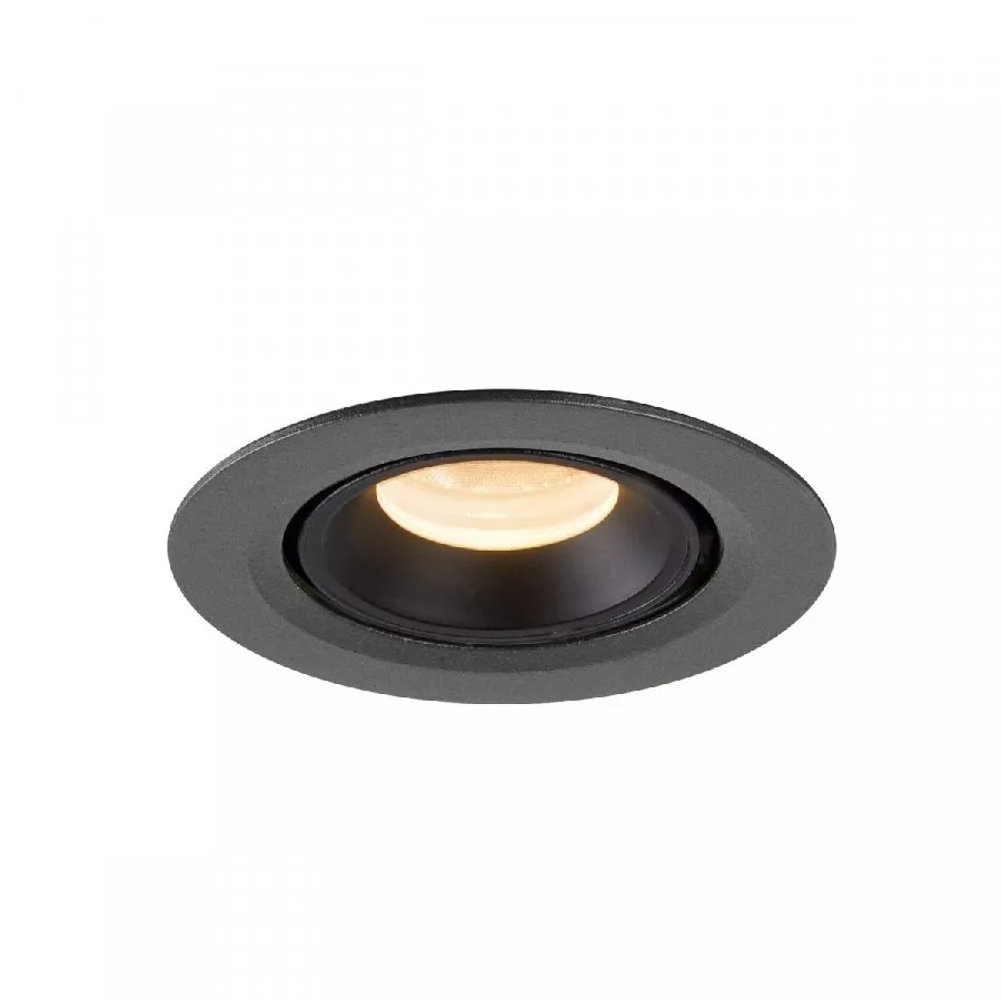 SLV Numinos Gimble XS LED Deckeneinbauleuchte 7W 640lm 2700K 20° dreh- und schwenkbar schwarz/schwarz