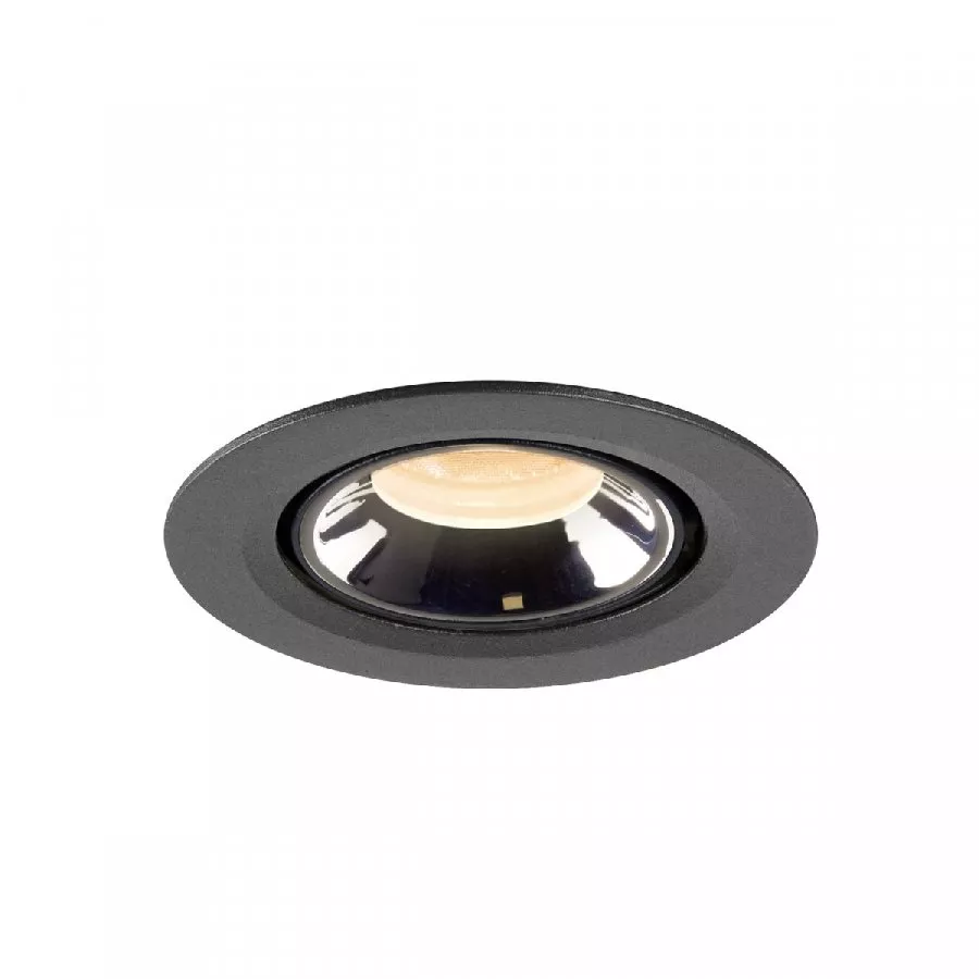 SLV Numinos Gimble XS LED Deckeneinbauleuchte 7W 670lm 2700K 55° dreh- und schwenkbar schwarz/chrom