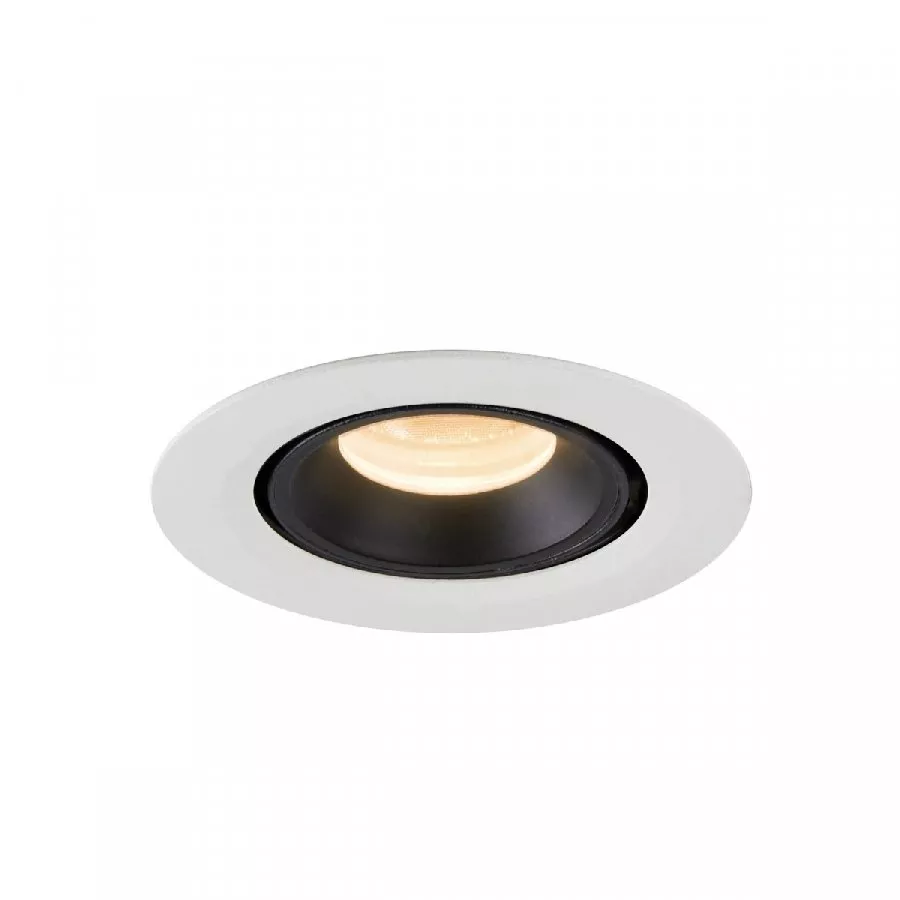 SLV Numinos Gimble XS LED Deckeneinbauleuchte 7W 640lm 2700K 20° dreh- und schwenkbar weiß/schwarz