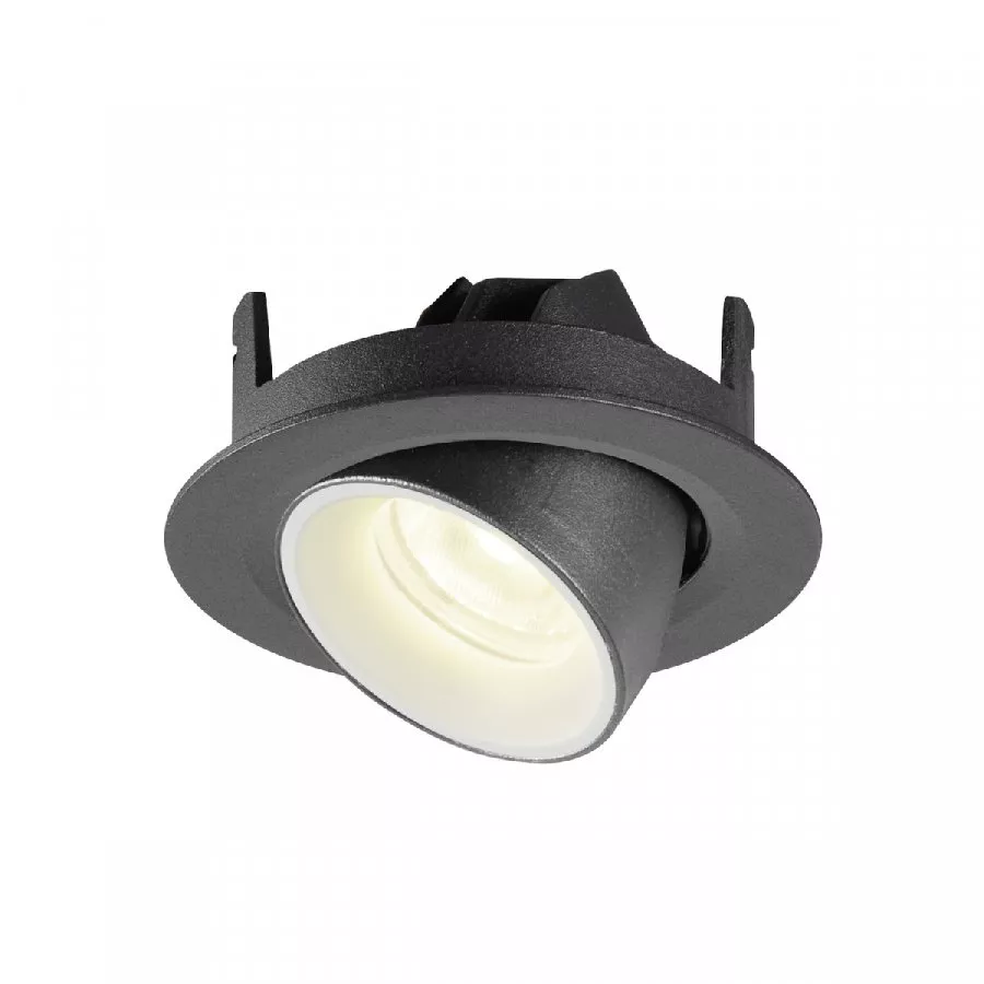 SLV Numinos Gimble XS LED Deckeneinbauleuchte 7W 730lm 4000K 40° dreh- und schwenkbar schwarz/weiß