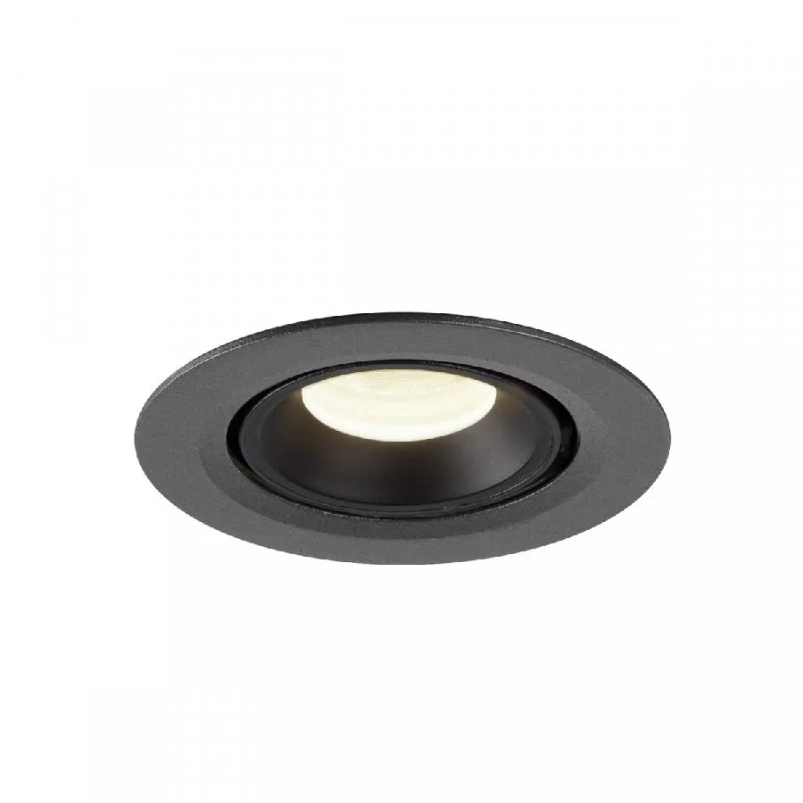 SLV Numinos Gimble XS LED Deckeneinbauleuchte 7W 710lm 4000K 55° dreh- und schwenkbar schwarz/schwarz