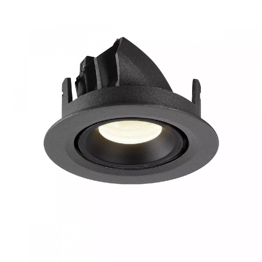 SLV Numinos Gimble XS LED Deckeneinbauleuchte 7W 710lm 4000K 55° dreh- und schwenkbar schwarz/schwarz