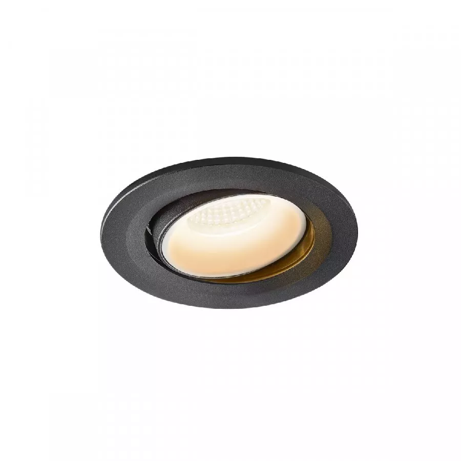 SLV Numinos Move S LED Deckeneinbauleuchte 8,6W 720lm 2700K 20° dreh- und schwenkbar schwarz/weiß