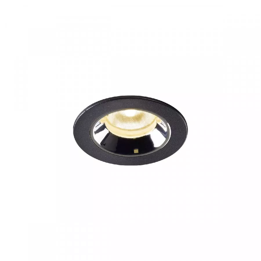 SLV Numinos XS LED Deckeneinbauleuchte schwarz / chrom 7W 720lm 3000K 55°