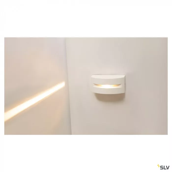 SLV Out-Beam Frame Outdoor LED Wand- und Deckenaufbauleuchte weiß 3000K