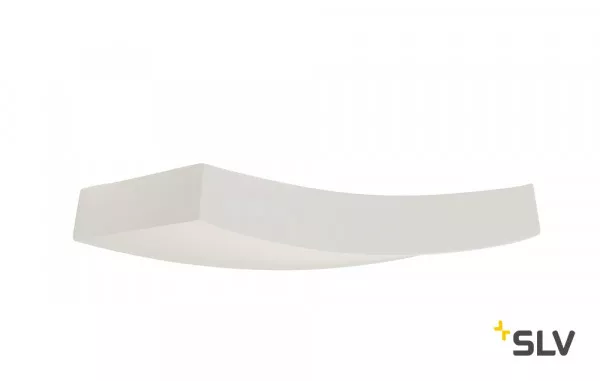 SLV Plastra 102 Curve Wandleuchte weißer Gips R7s
