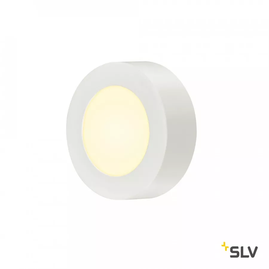 SLV Senser 12 LED Deckenaufbauleuchte rund weiß 8,2W 3000K