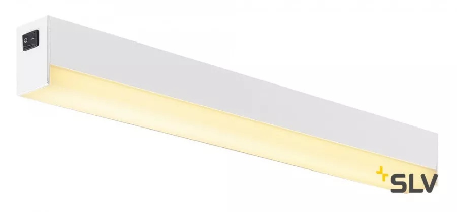 SLV Sight LED Wand- und Deckenleuchte 600mm weiß mit Schalter