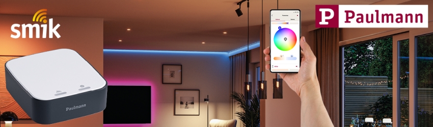 Paulmann 50135 Smart Home Zigbee Gateway Bridge Smik wit/antraciet kunststof besturingscentrale