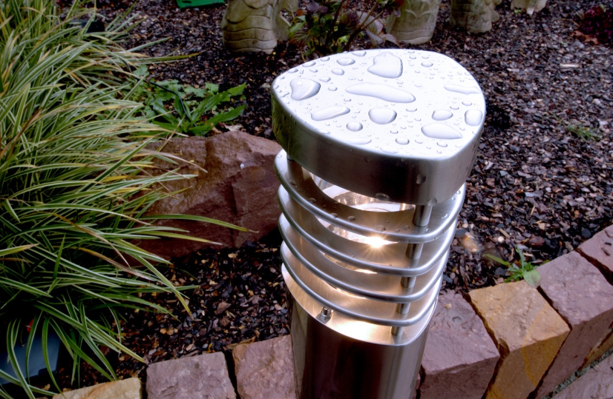 Deko-Light Stehleuchte Estada 1000mm E27 IP44 Edelstahl