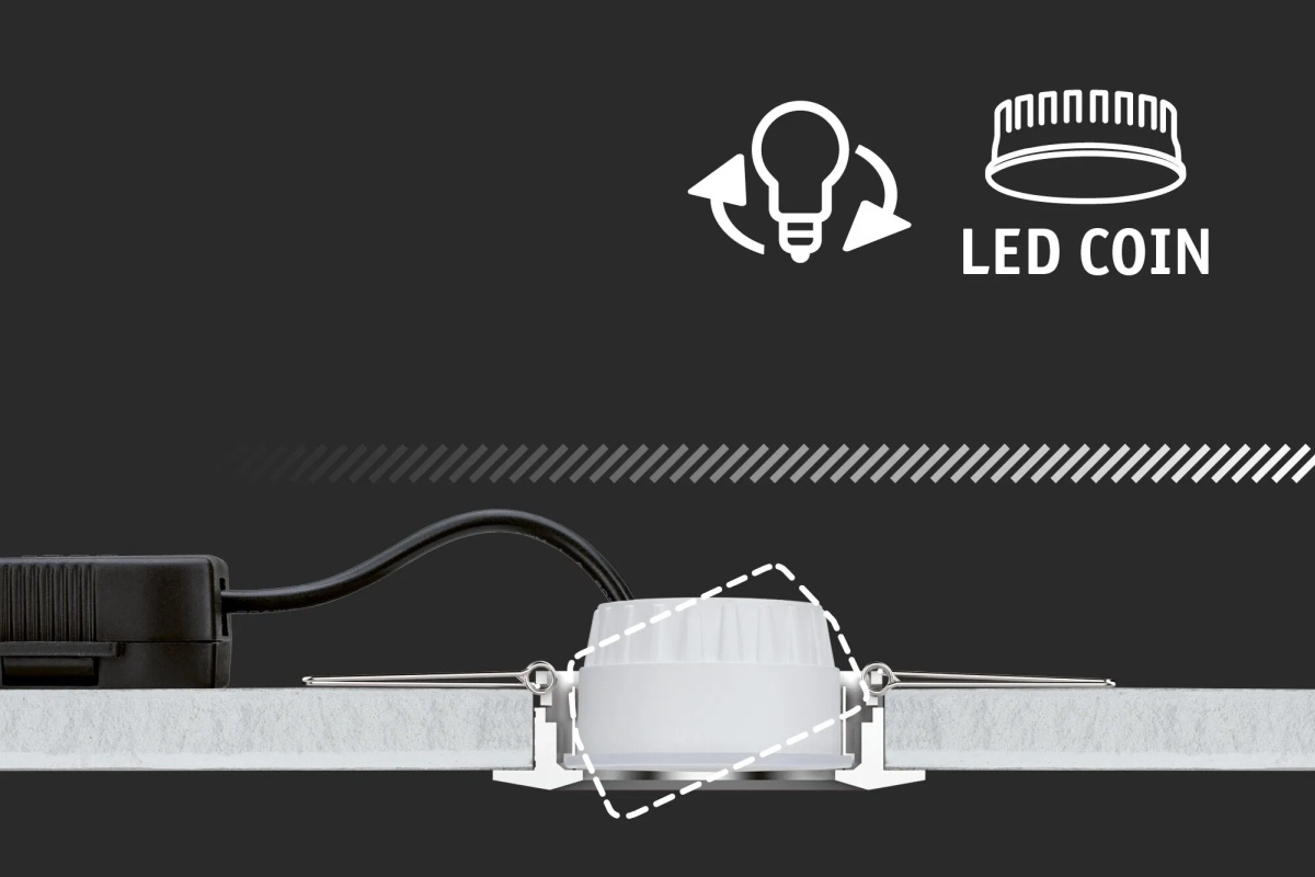Paulmann LED Modul Einbauleuchte Nova Plus Coin 50mm Coin 6W 470lm 230V