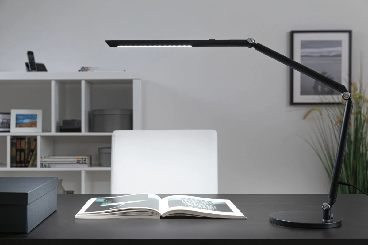 Paulmann LED-Schreibtischleuchte FlexBar in Schwarz