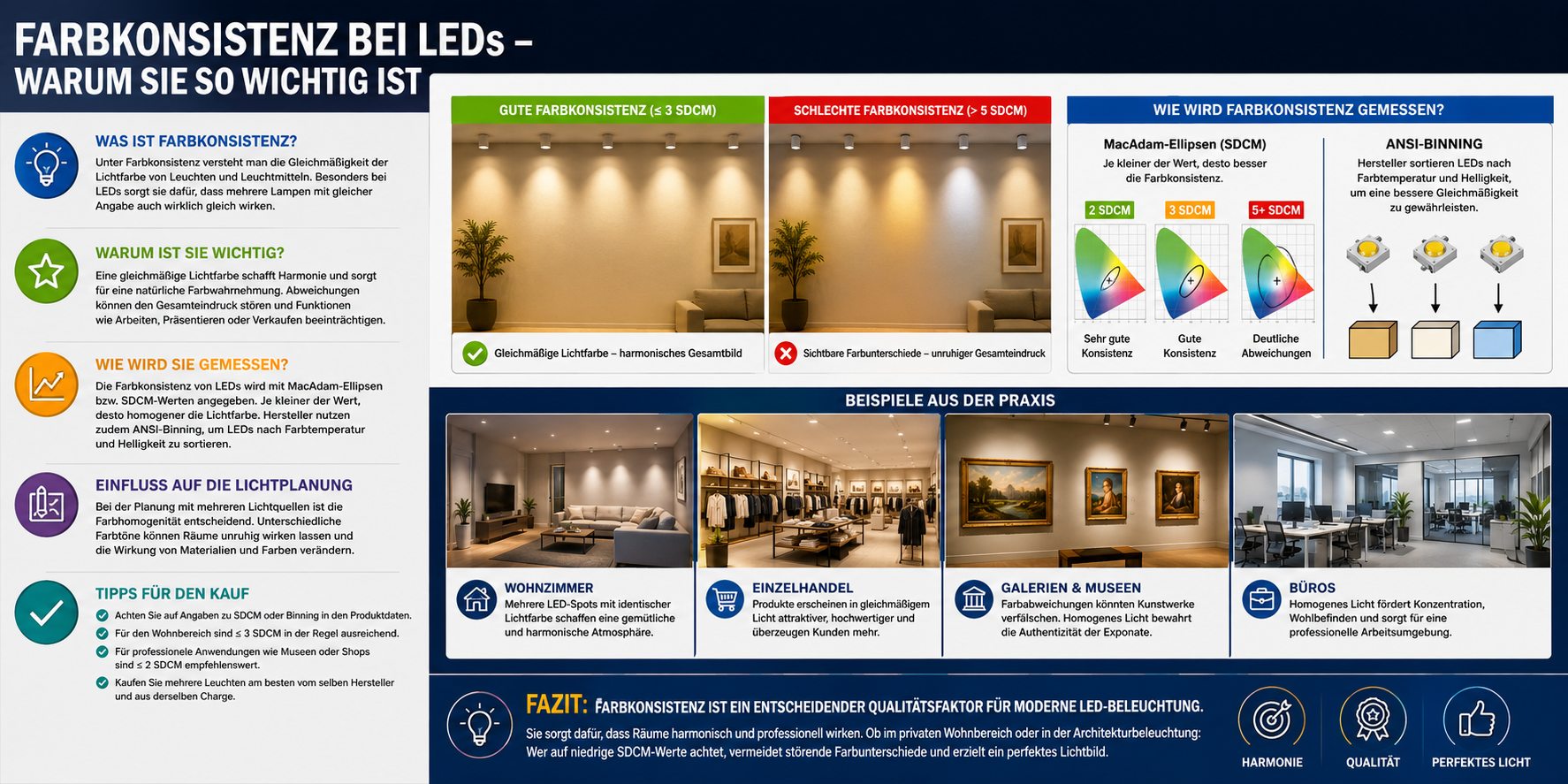 Farbkonsistenz bei LEDs