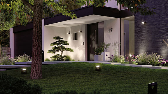 Aussenleuchten im Garten