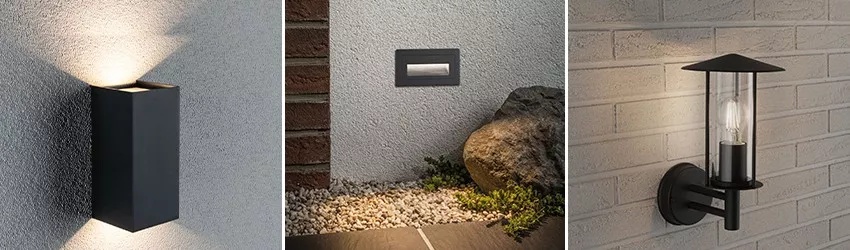 Wandleuchten f�r den Au�enbereich