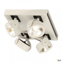 SLV Kalu Wand- und Deckenleuchte vierflammig LED 60W 3000K viereckig Wei�/schwarz