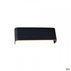 SLV Mana Leuchtenschirm Holz, grau/braun L/H/T 29/9,5/7 cm
