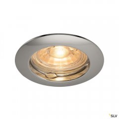 SLV Pika Deckeneinbauleuchte QPAR51 starr chrom