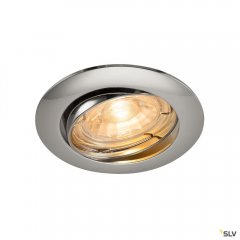 SLV Pika Deckeneinbauleuchte QPAR51 schwenkbar chrom