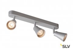 SLV Avo Triple Wand- und Deckenaufbauleuchte QPAR51 grau