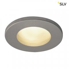 SLV DOLIX OUT GU10 Downlight rund IP65 silbergrau