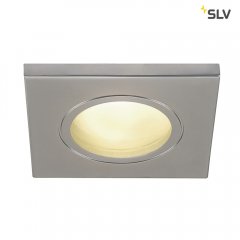 SLV DOLIX OUT GU10 Downlight eckig IP65 chrom matt
