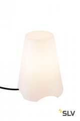 SLV Kirocone Outdoor Tischleuchte E27 IP44 wei�