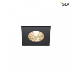 SLV Patta-I LED Outdoor Deckeneinbauleuchte eckig IP65 schwarz 1800-3000K