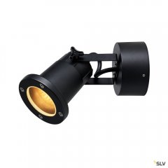 SLV Nautilus QPar51 Outdoor Wandaufbauleuchte schwarz