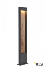 SLV Flatt Pole 100 Outdoor LED Stehleuchte 3000K IP65 anthrazit / braun