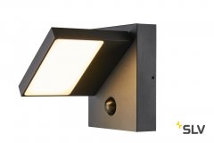 SLV Abridor Sensor LED Wandaufbauleuchte IP55 anthrazit 3000/4000K