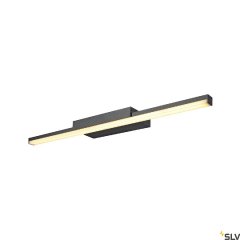 SLV Glenos 60 Indoor LED Spiegelleuchte schwarz 12W 1170lm CCT switch 3000/4000K