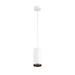 SLV Numinos L PD DALI Pendelleuchte Pendell�nge 250cm 3000K 19Watt 24� matt wei� / matt schwarz