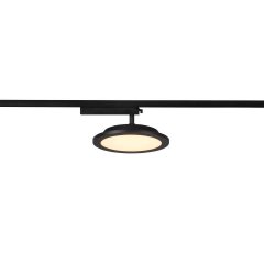 SLV Panel Track 1 Phasen Spot rund schwarz 18W 1800lm 3000K