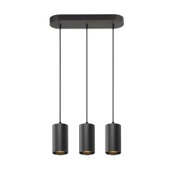 SLV Asto Tube Pendelleuchte GU10 Pendell�nge 250 cm max. 3x10W schwarz