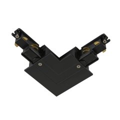 SLV S-Track L-Verbinder 3-Phasen-Einbauschiene Erde innen mit Einspeisem�glichkeit DALI PHASE schwar