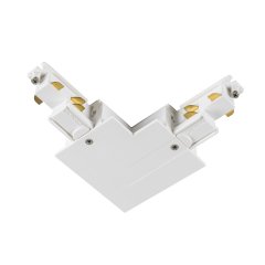 SLV S-Track L-Verbinder 3-Phasen-Einbauschiene Erde au�en mit Einspeisem�glichkeit DALI PHASE wei�