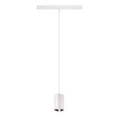 SLV Numinos XS 48V Pendelleuchte Pendell�nge 150 cm 4000K 20� DALI 2 matt wei� / gl�nzend chrom