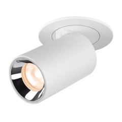 SLV Numinos Projector XS LED Deckeneinbauleuchte 7W 650lm 2700K 40� dreh- und schwenkbar wei�/chrom